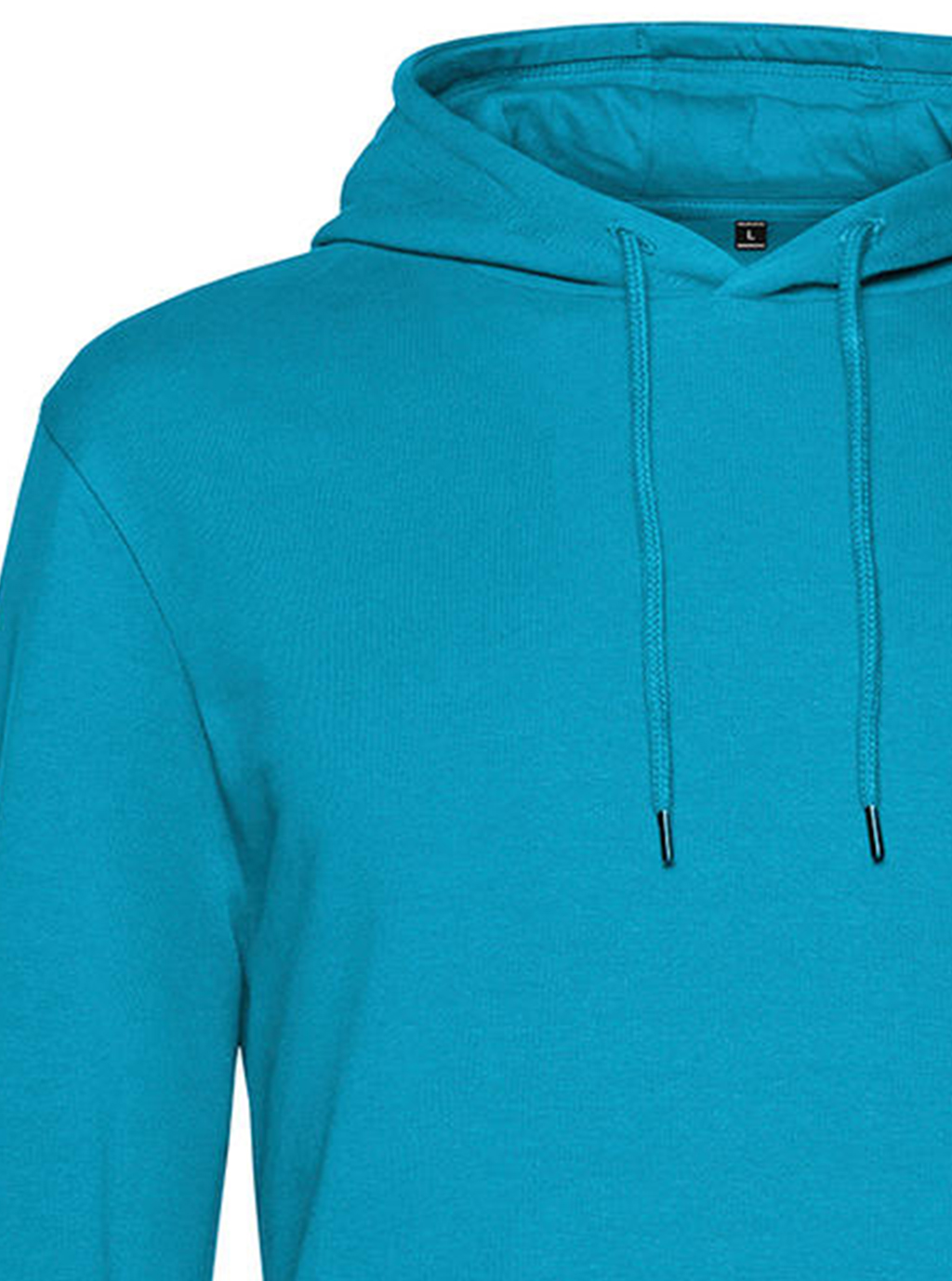 Φούτερ Hoodie Wu03W B C French Terry Hawaiian Blue ανδρικά Simple Wear