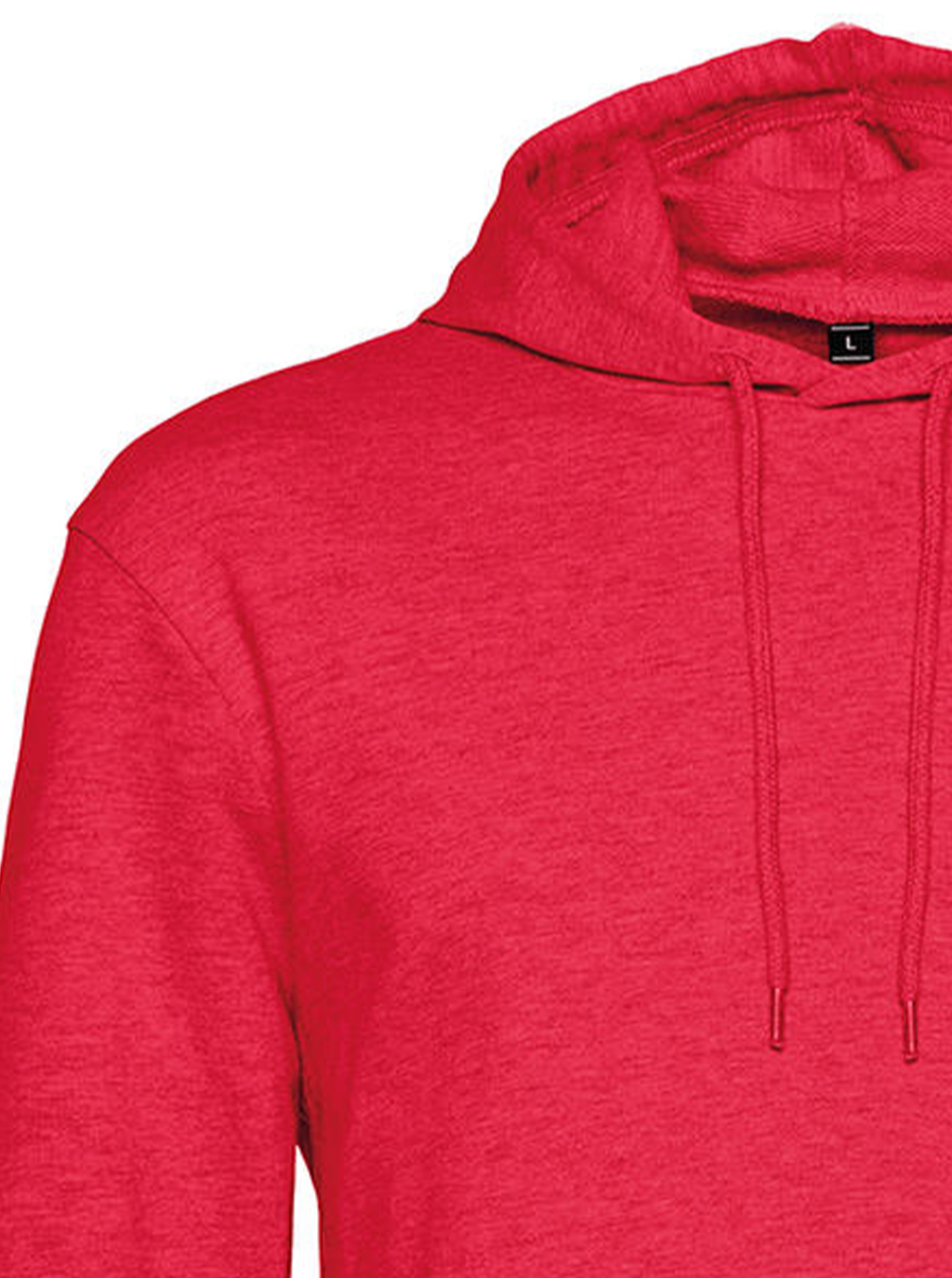 Φούτερ Hoodie Wu03W B C French Terry Heather Red ανδρικά Simple Wear