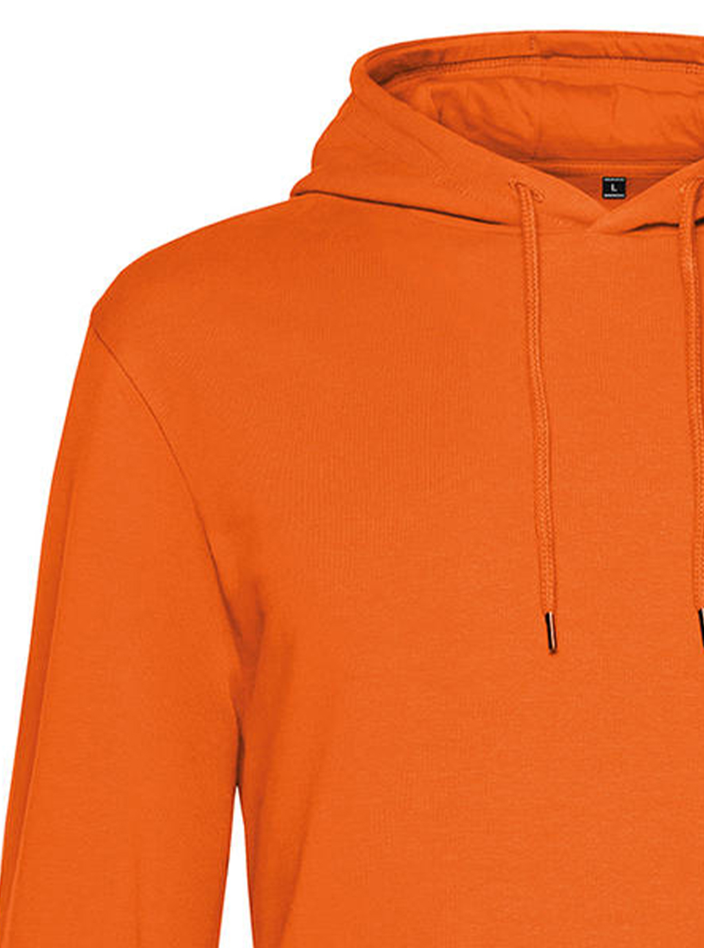 Φούτερ Hoodie Wu03W B C French Terry Pure Orange ανδρικά Simple Wear