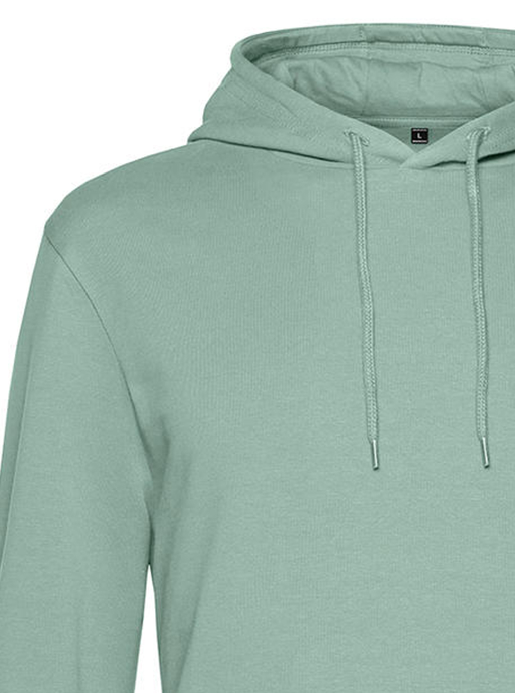 Φούτερ Hoodie Wu03W B C French Terry Sage ανδρικά Simple Wear