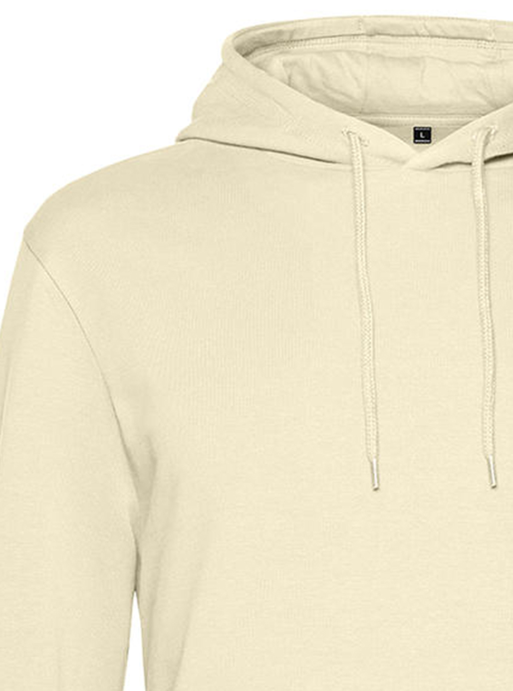 Φούτερ Hoodie Wu03W B C French Terry Pale Yellow ανδρικά Simple Wear