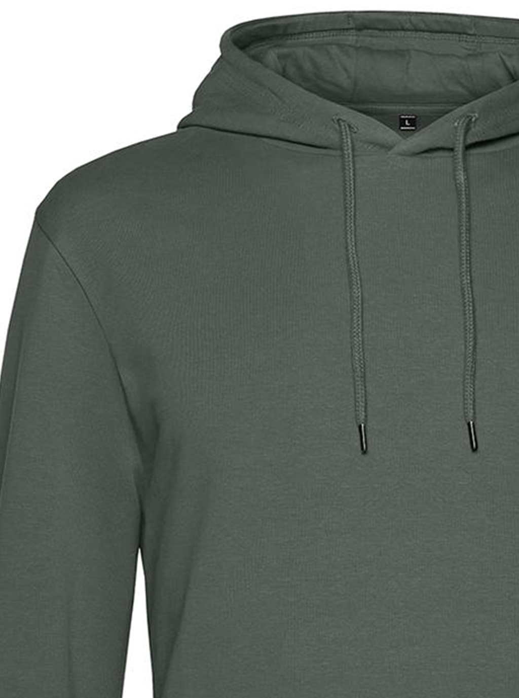 Φούτερ Hoodie Wu03W B C French Terry Millennial Khaki ανδρικά Simple Wear