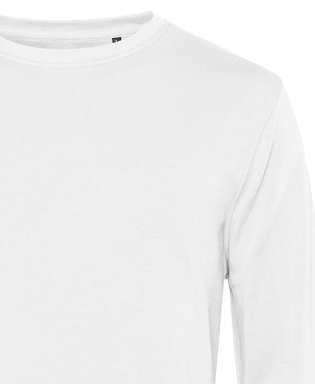 Φούτερ Crewneck Wu31B B C Organic Inspire White ανδρικά Simple Wear