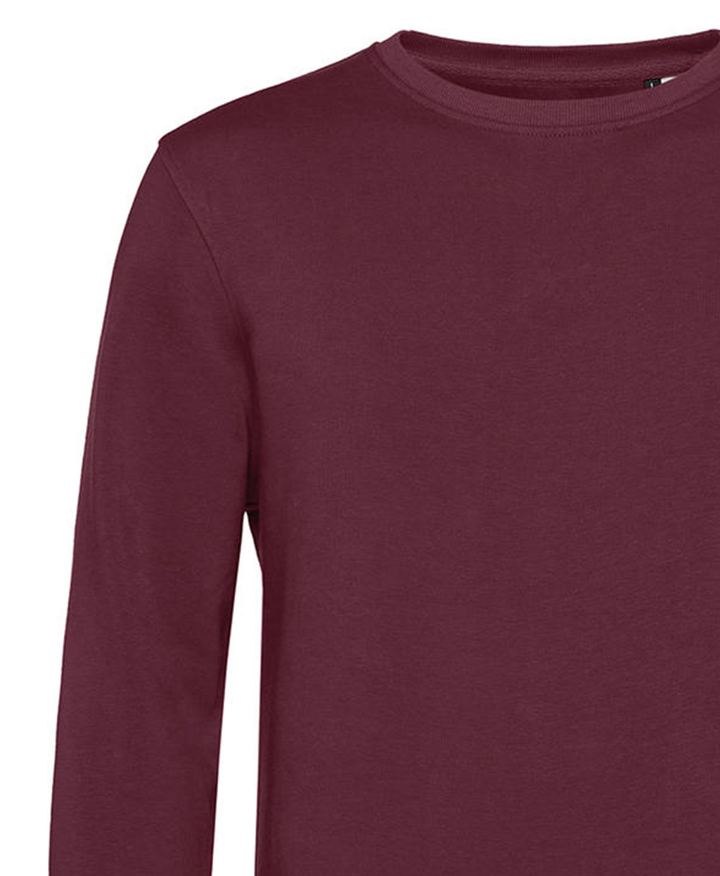 Φούτερ Crewneck Wu31B B C Organic Inspire Burgundy ανδρικά Simple Wear