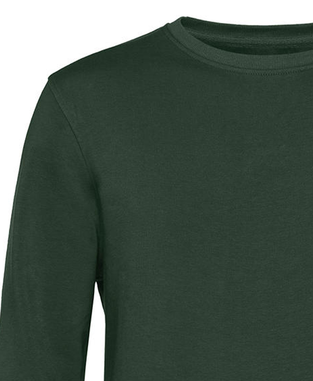 Φούτερ Crewneck Wu31B B C Organic Inspire Forest Green ανδρικά Simple Wear
