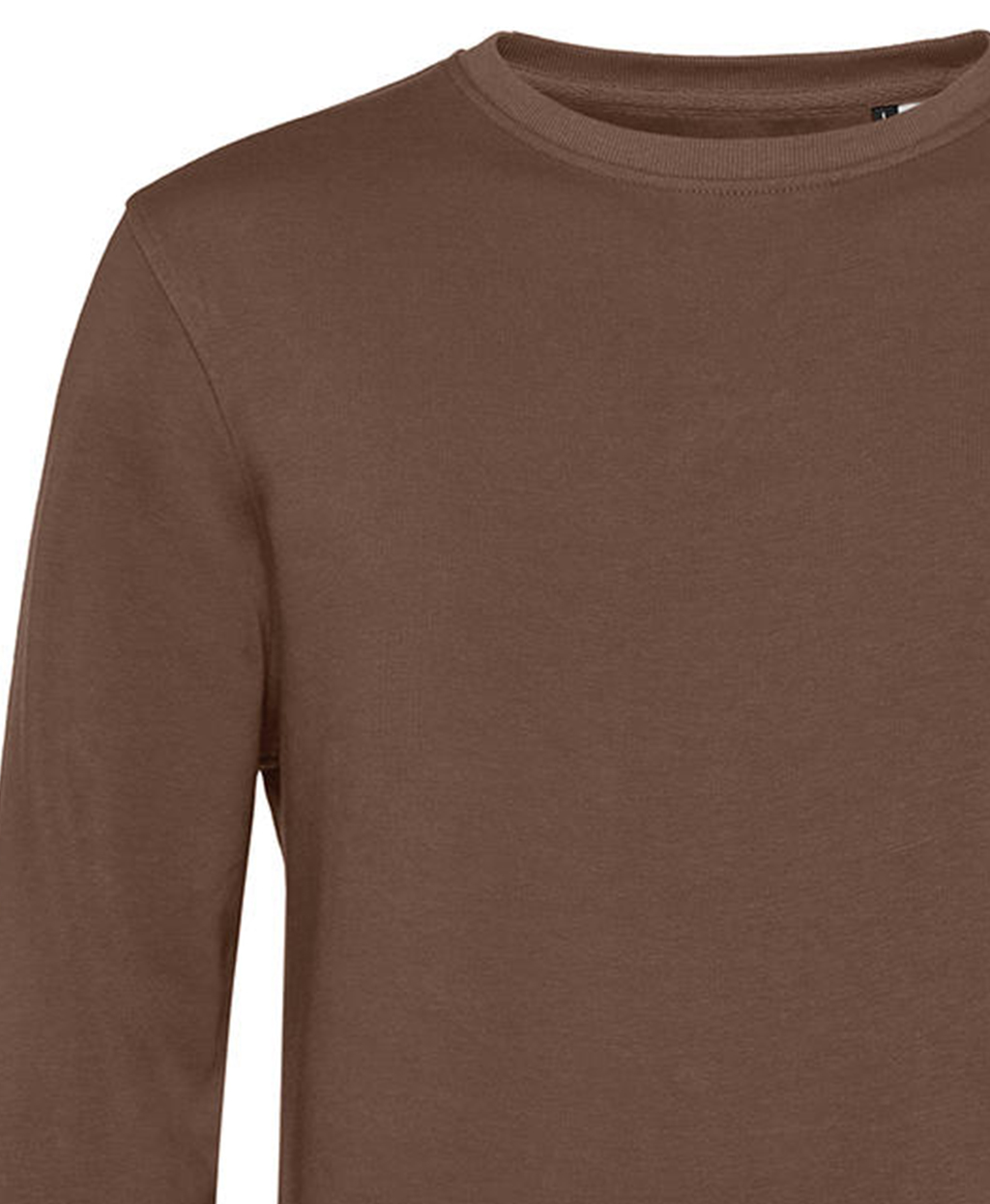 Φούτερ Crewneck Wu31B B C Organic Inspire Mocha ανδρικά Simple Wear