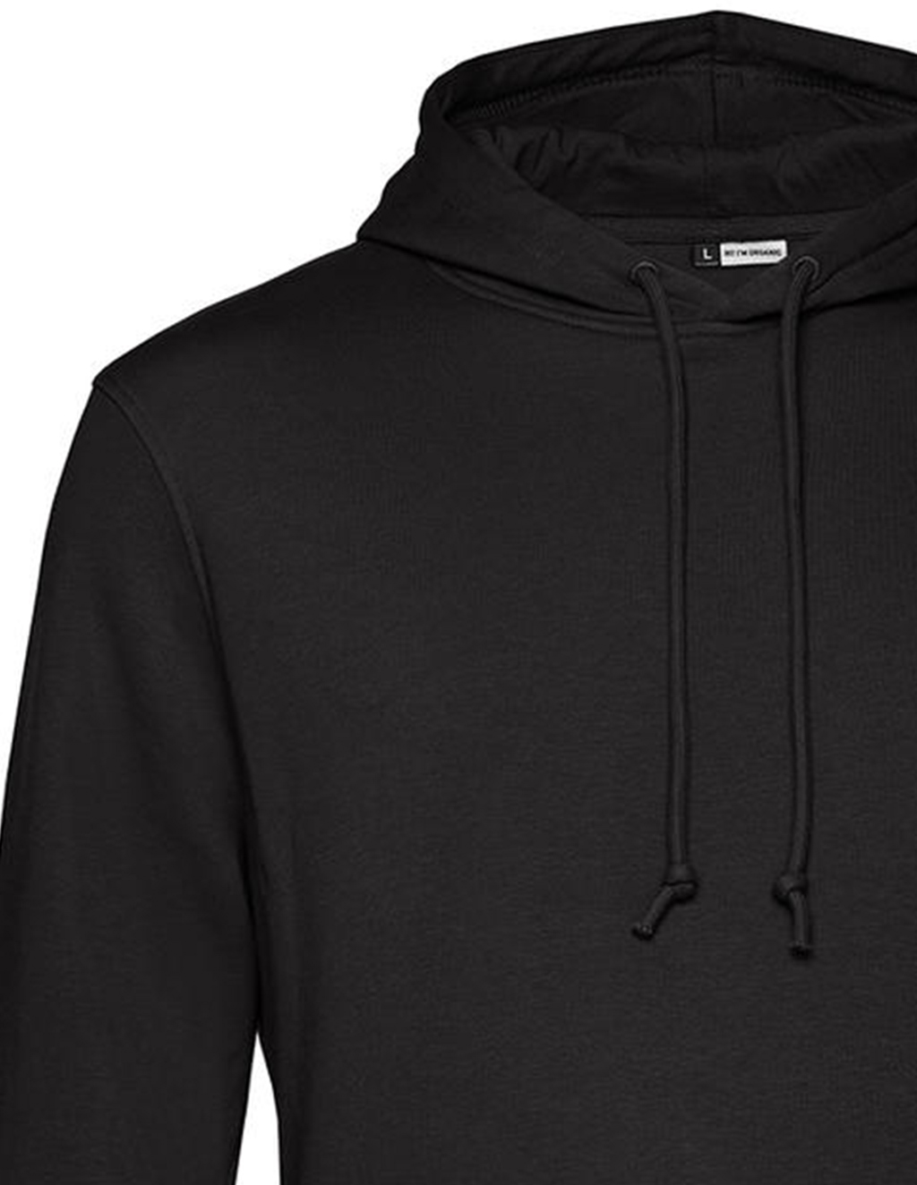 Organic Hoodie Φούτερ Wu33B B C Black Pure ανδρικά Simple Wear