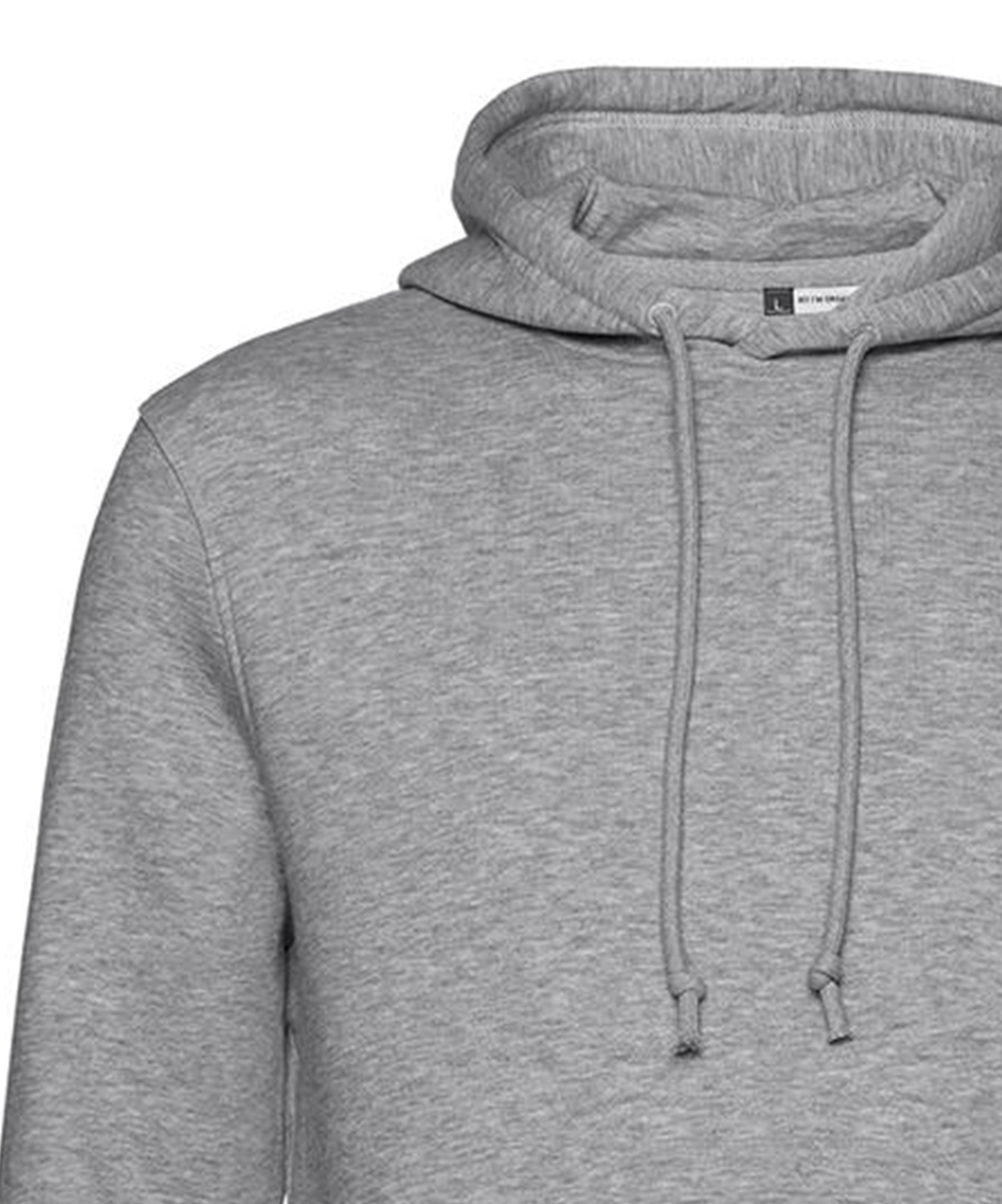 Organic Hoodie Φούτερ Wu33B B C Heather Grey ανδρικά Simple Wear