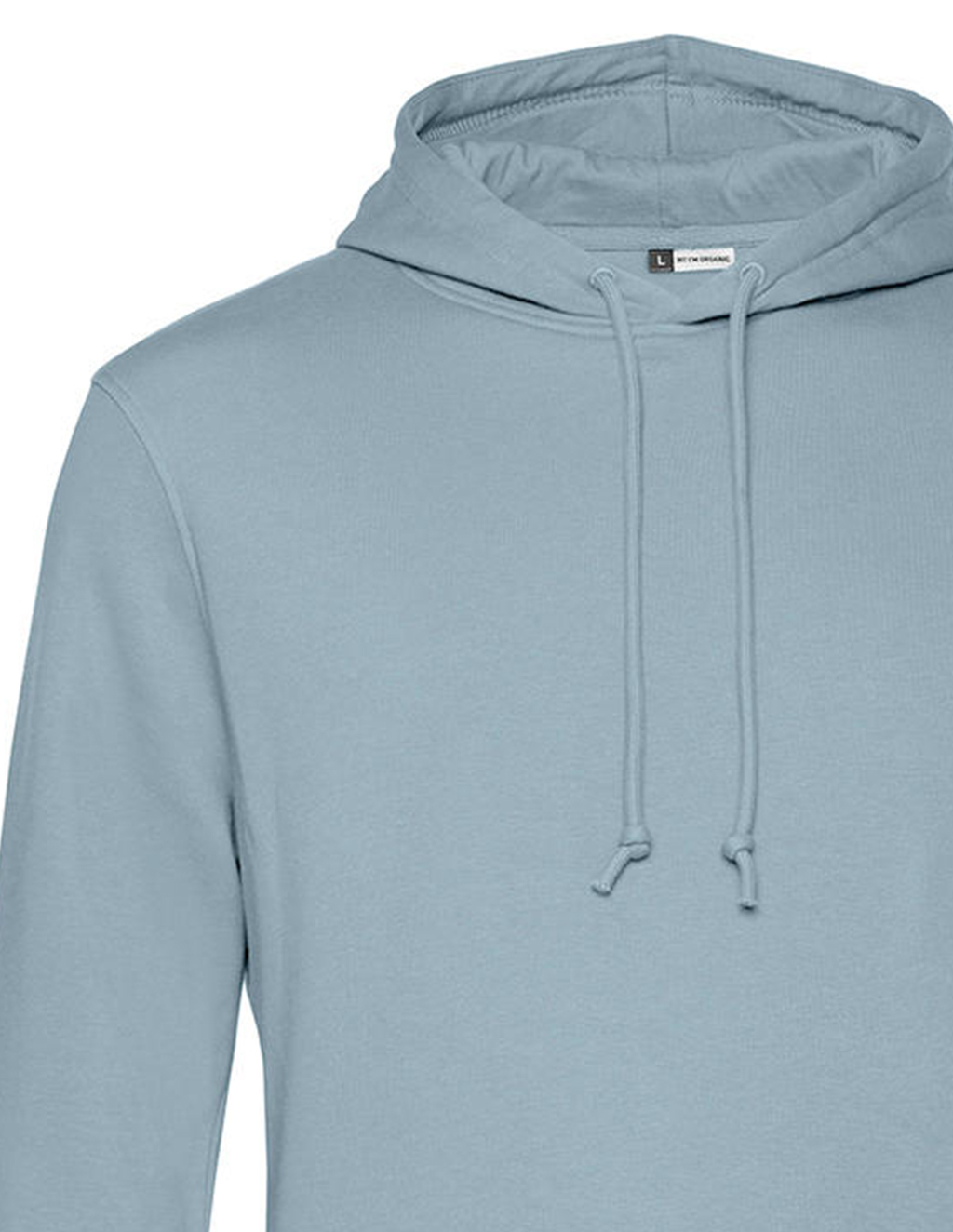Organic Hoodie Φούτερ Wu33B B C Blue Fog ανδρικά Simple Wear