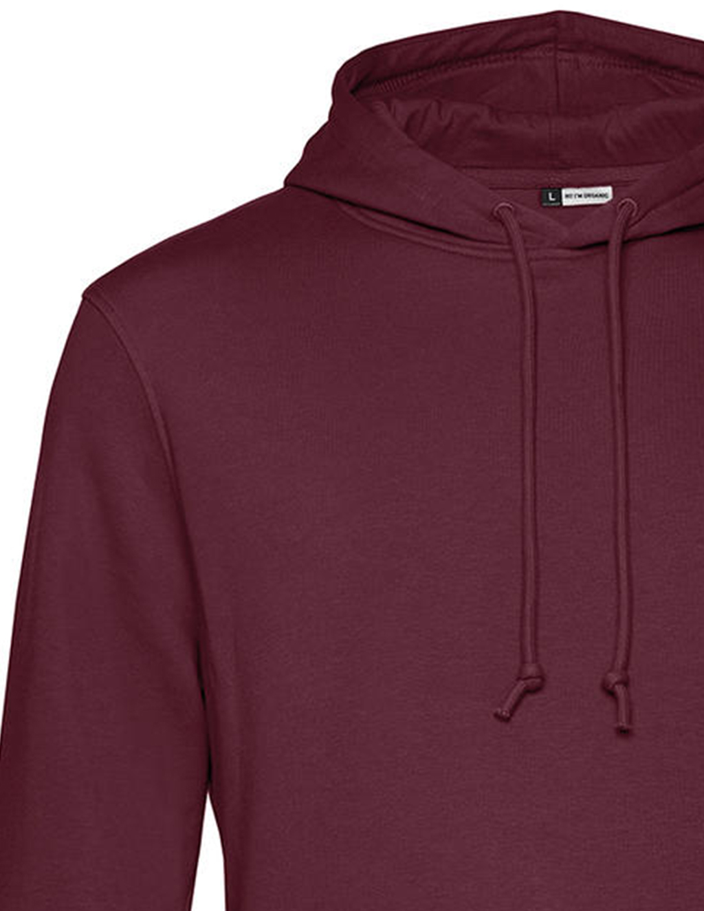 Organic Hoodie Φούτερ Wu33B B C Burgundy ανδρικά Simple Wear