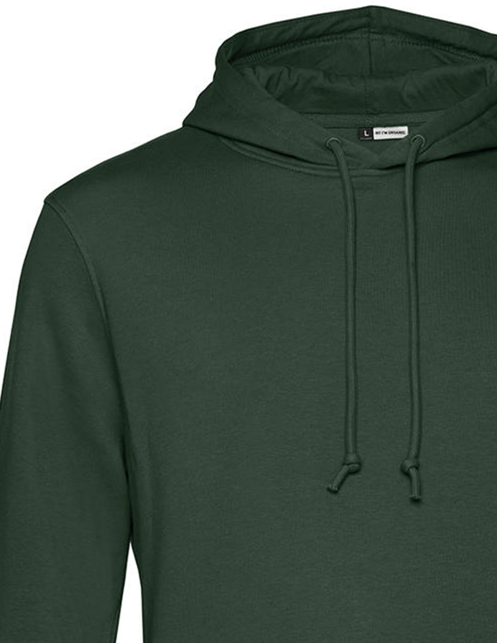 Organic Hoodie Φούτερ Wu33B B C Forest Green ανδρικά Simple Wear
