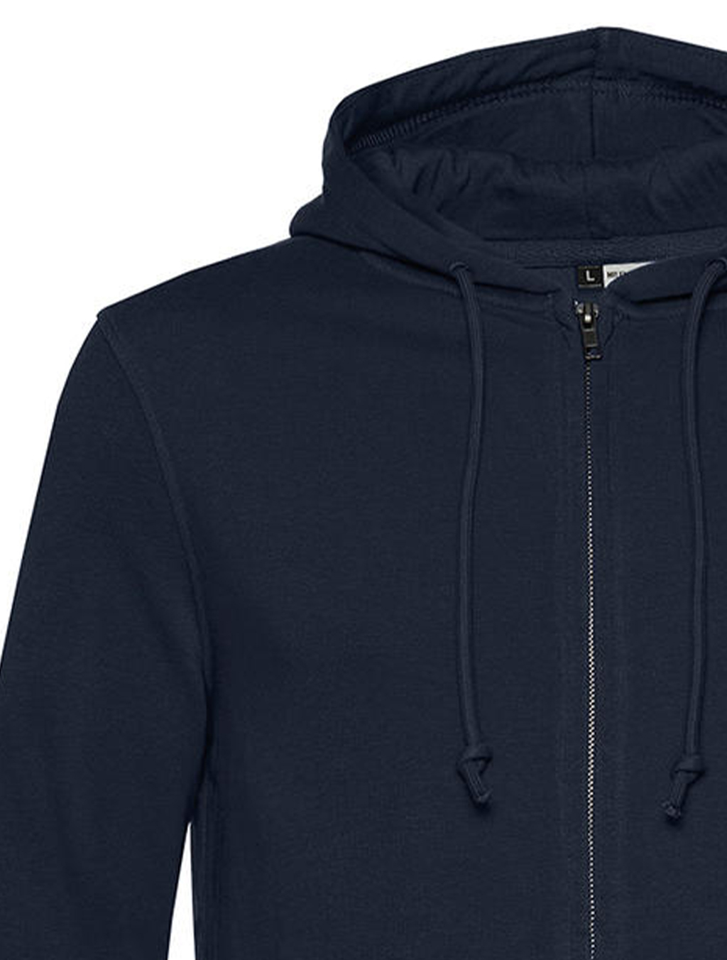 Φούτερ με Κουκούλα Και Φερμουάρ Wu35B B C Inspire Organic Navy Blue ανδρικά Simple Wear