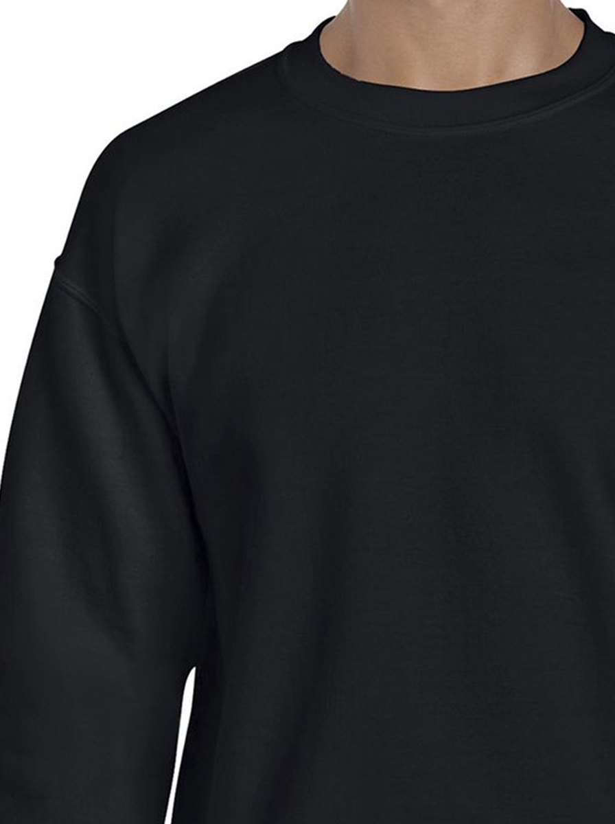 Φούτερ Crewneck 12000 Gildan Dryblend Black Outlet ανδρικά Simple Wear