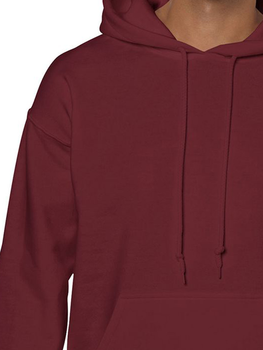 Φούτερ Hoodie 18500 Gildan Heavy Blend Garnet ανδρικά Simple Wear