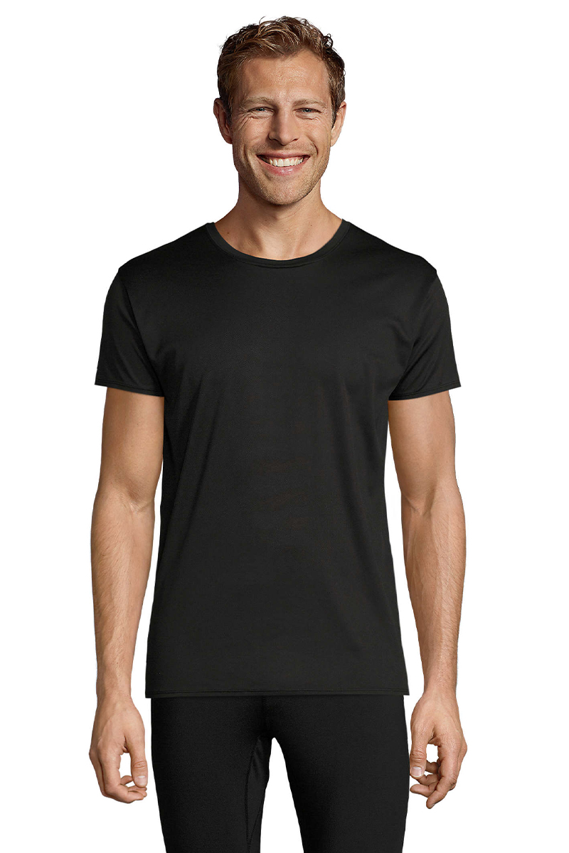 Πικέ Αθλητικό T-Shirt Sprint 02995 SOL'S Black