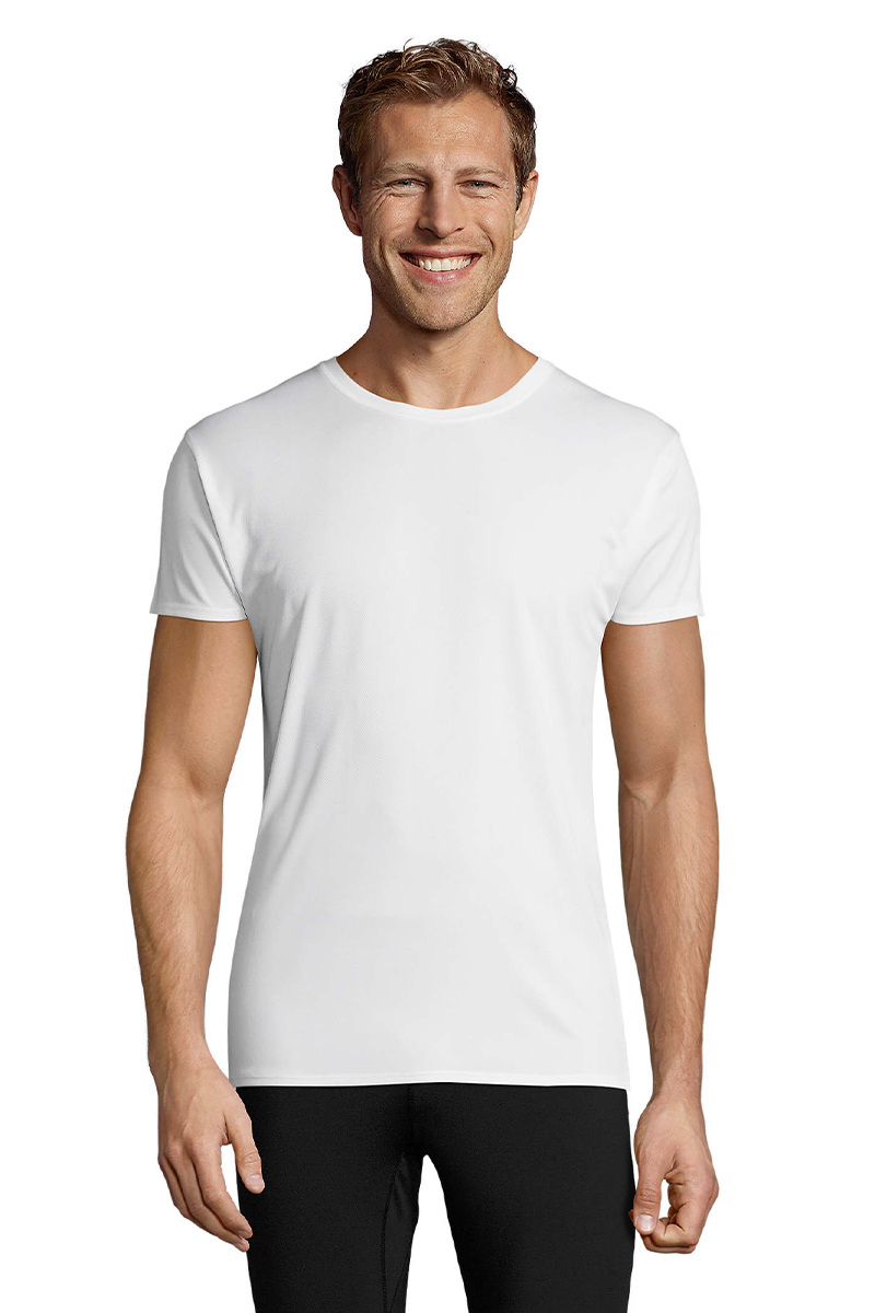Πικέ Αθλητικό T-Shirt Sprint 02995 SOL'S White