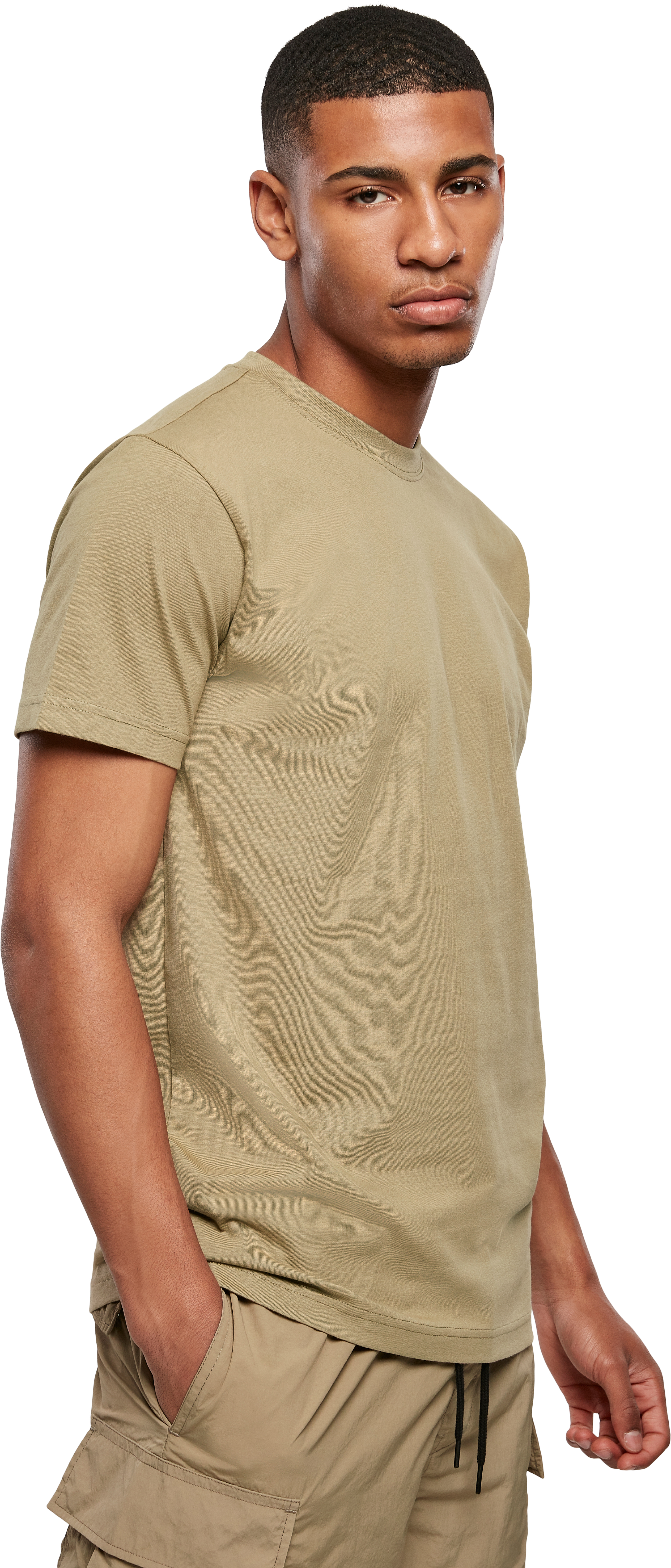 Basic T-Shirt TB2684 Urban Classics Khaki Μπεζ