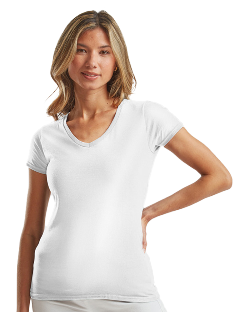 Γυναικείο T-Shirt 61-444-0 Fruit of the Loom White