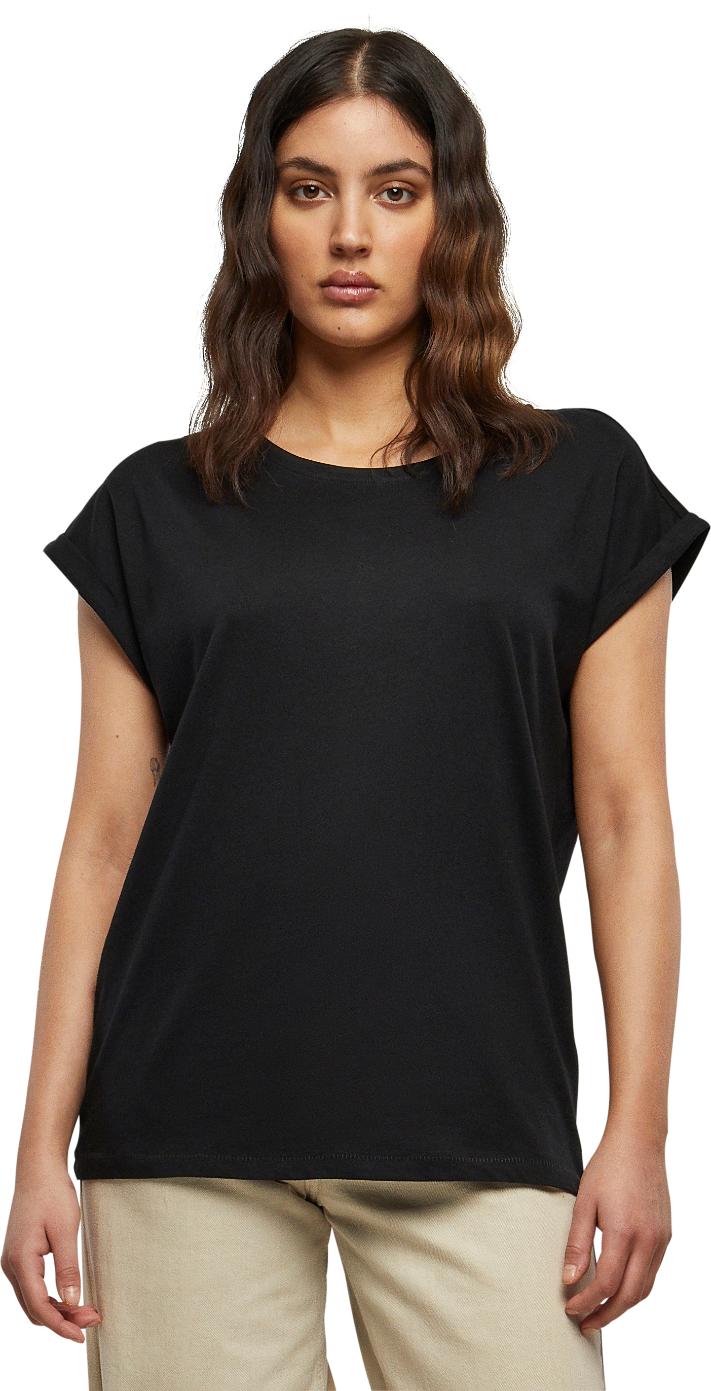 T-shirt TB771 Urban Classics Extended Shoulder Tee Black