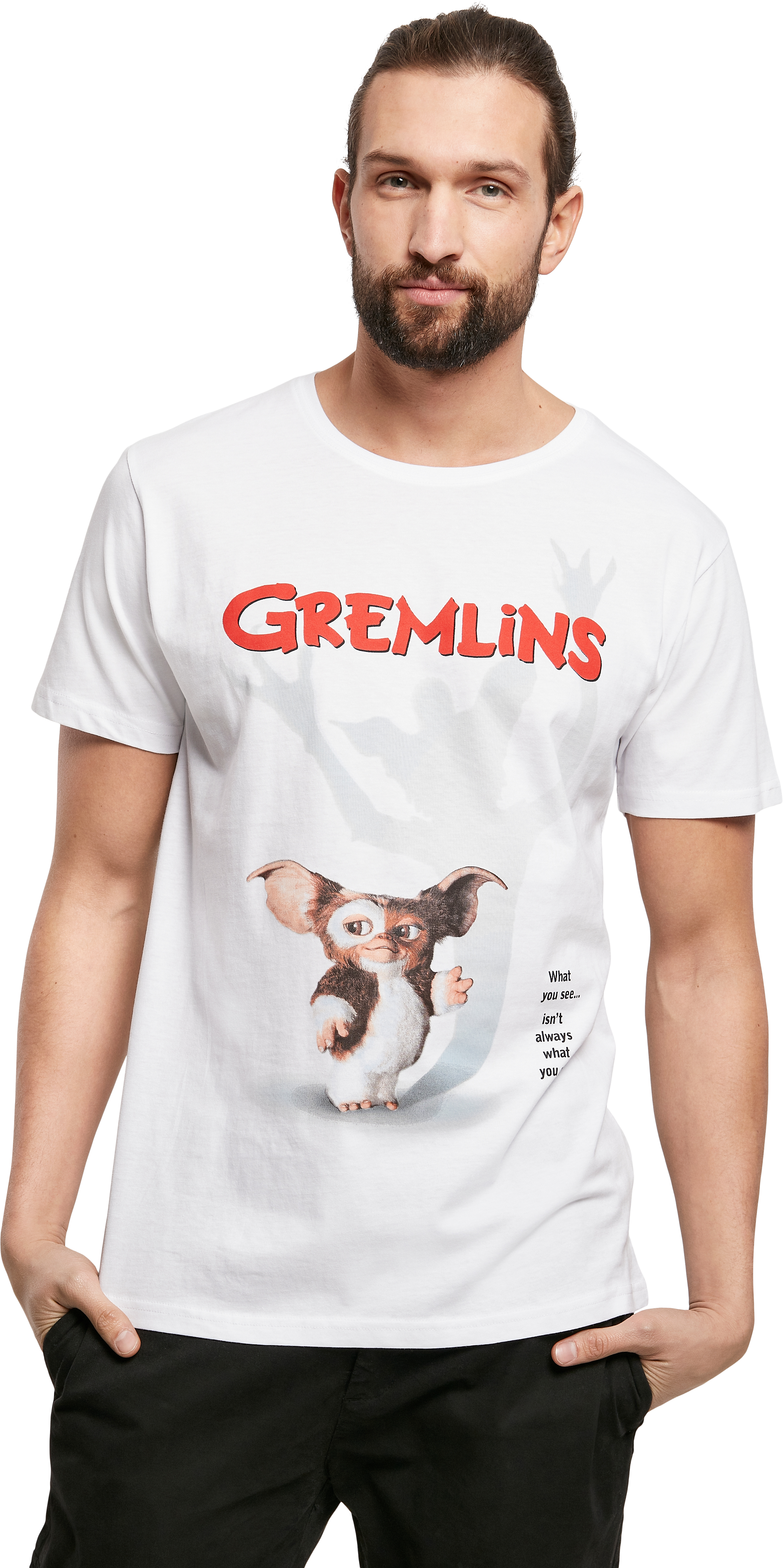 T-Shirt Gremlins Poster Tee Merchcode MC596 White