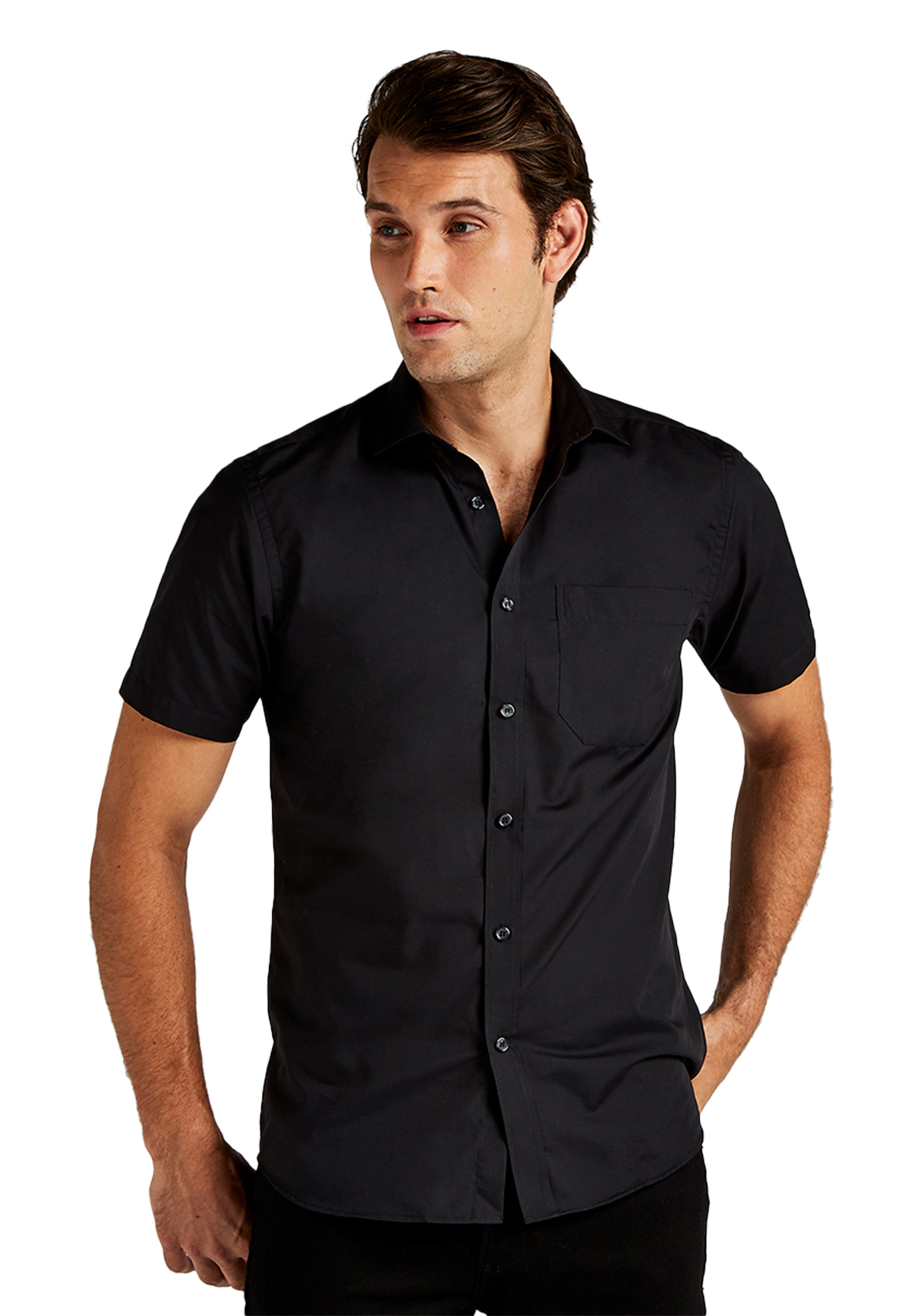 Κοντομανικο Ανδρικό Πουκαμισο The Poplin Kustom Kit KK141 Dark Navy