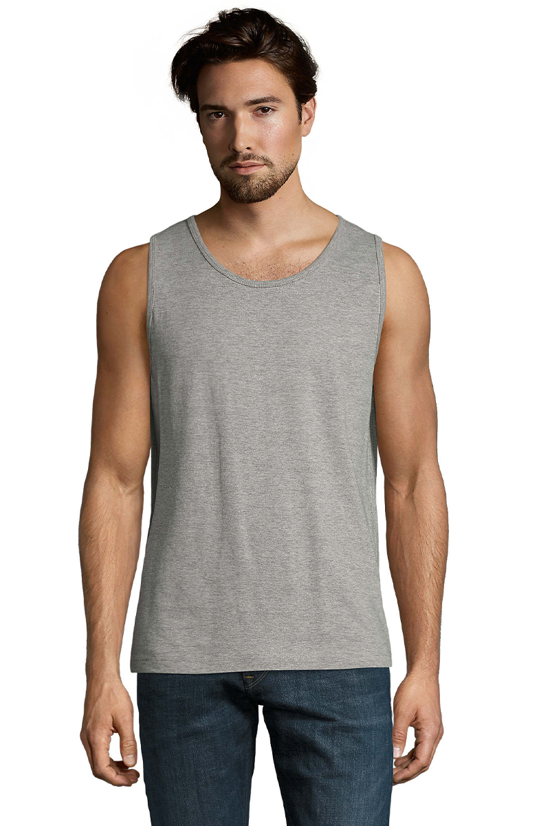 Αμάνικο T-Shirt 11465 SOL'S Justin Grey Melange