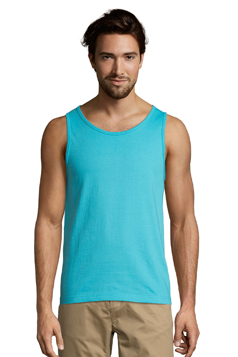 Αμάνικο T-Shirt 11465 SOL'S Justin Atoll Blue