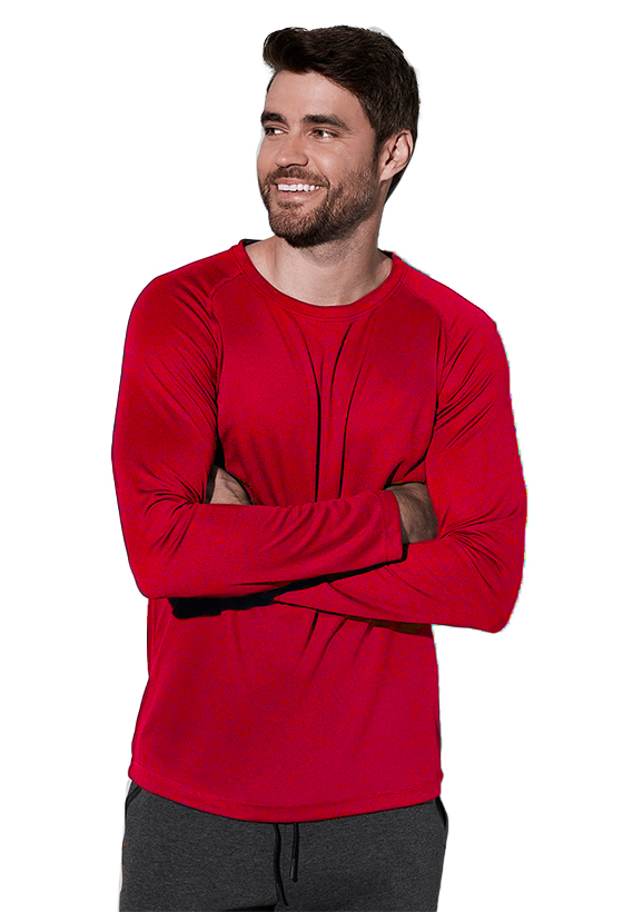 Mακρυμάνικο T-Shirt Active 140 LS Stedman ST8420 Crimson Red