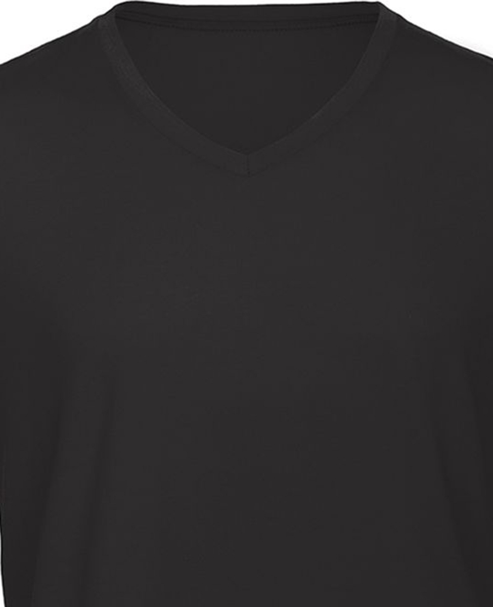Ανδρικό T-Shirt V-Neck Tm057 B C Triblend Black ανδρικά Basic T-Shirts Simple Wear Μπλουζάκια κοντομάνικα