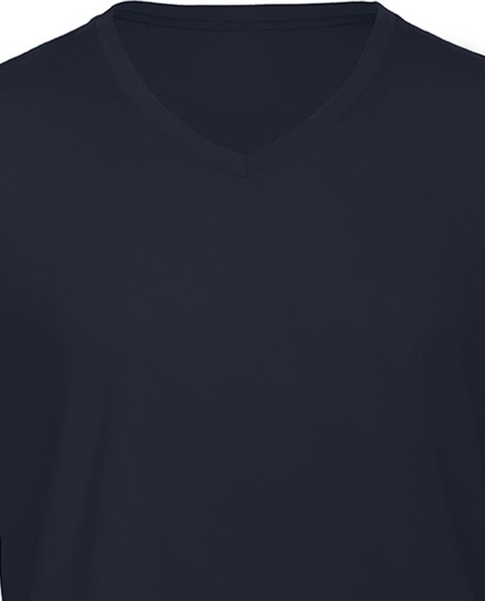 Ανδρικό T-Shirt V-Neck Tm057 B C Triblend Navy ανδρικά Basic T-Shirts Simple Wear Μπλουζάκια κοντομάνικα