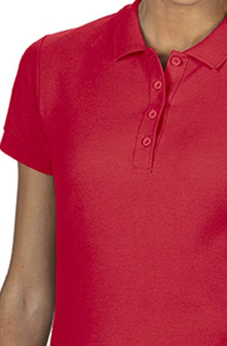 Γυναικεία Μπλούζα Polo 64800L Gildan Softstyle Double Pique Red