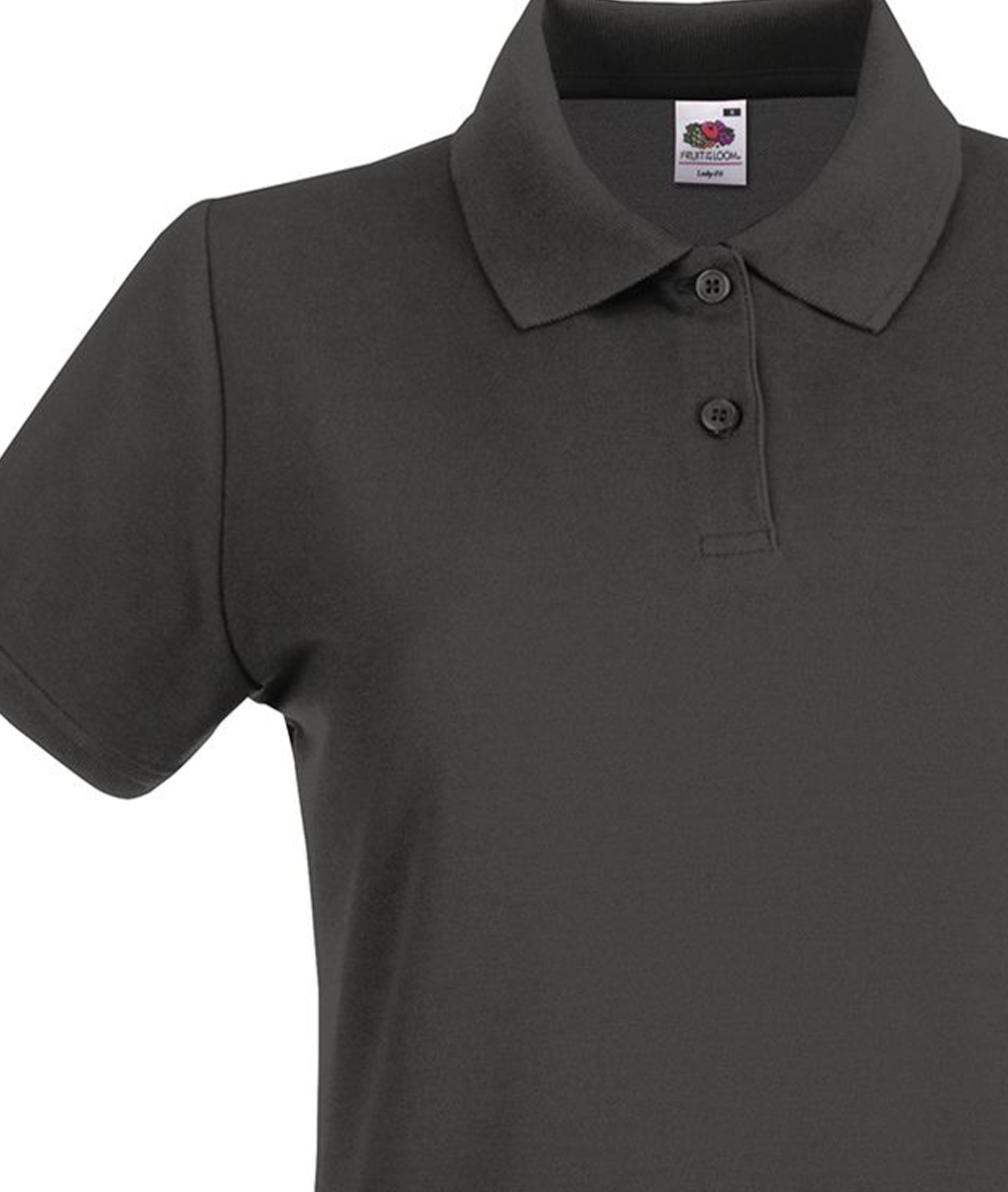 Γυναικεία Μπλούζα Polo 63-030-0 Fruit of the Loom Light Graphite