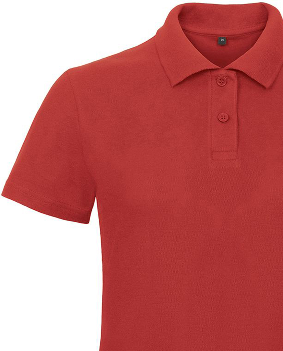 Γυναικείο Μπλουζάκι Polo Pique ID.001 B & C Red