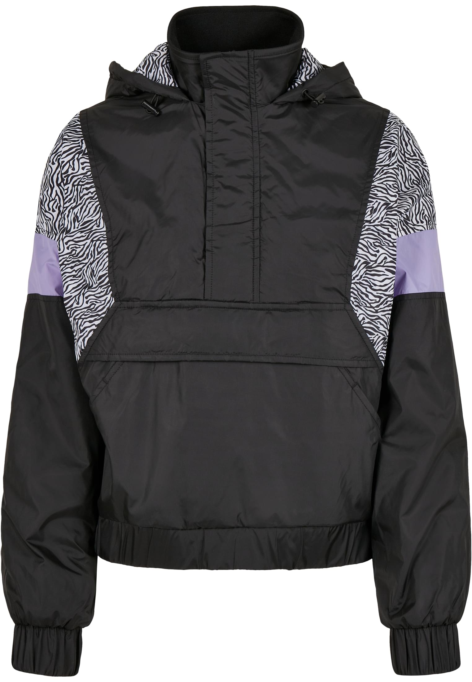 Γυναικείο Μπουφάν Pull Over UC Curvy TB3063-03250 Urban Classics black/zebra