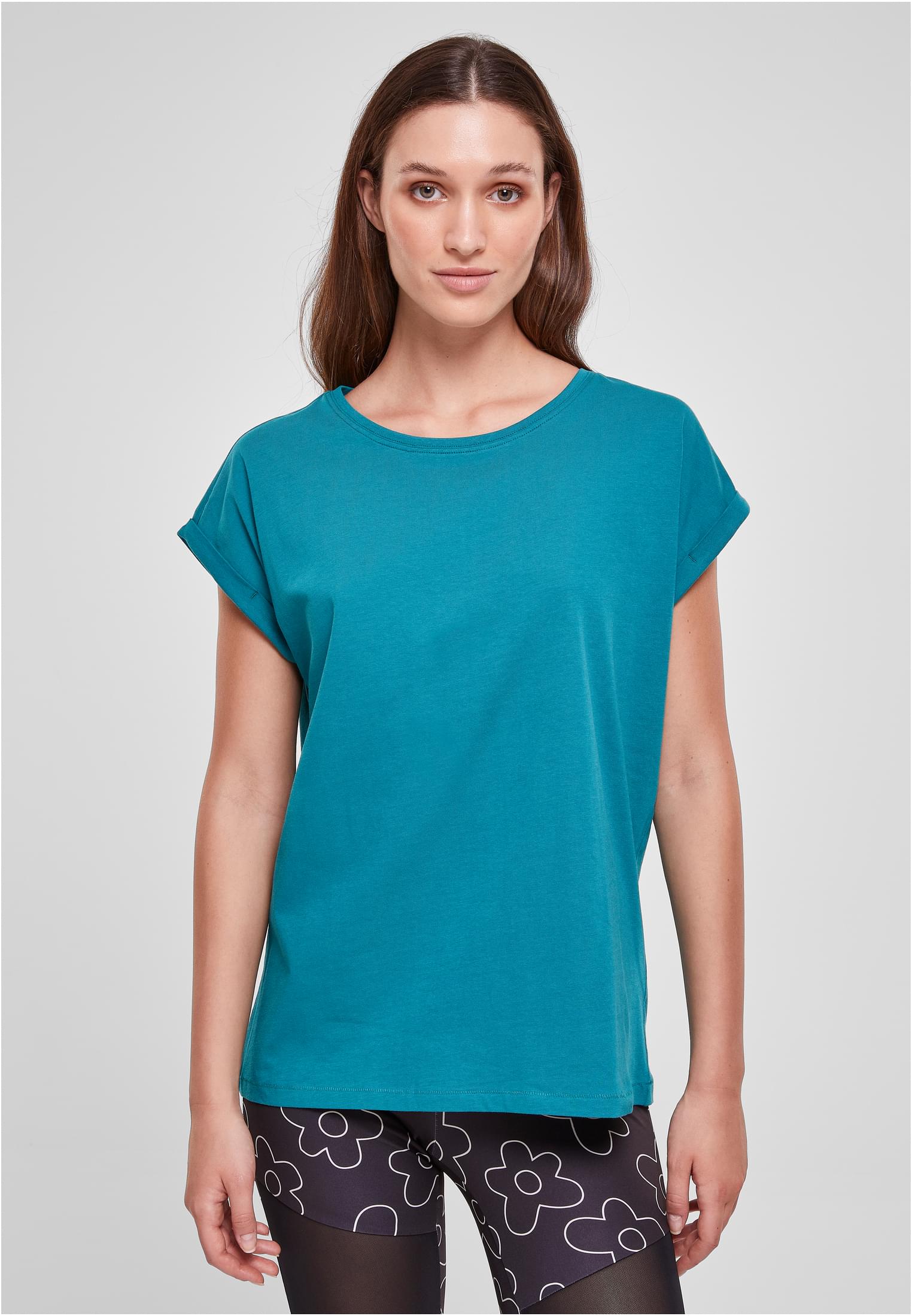 T-shirt TB771 Urban Classics Extended Shoulder Tee watergreen