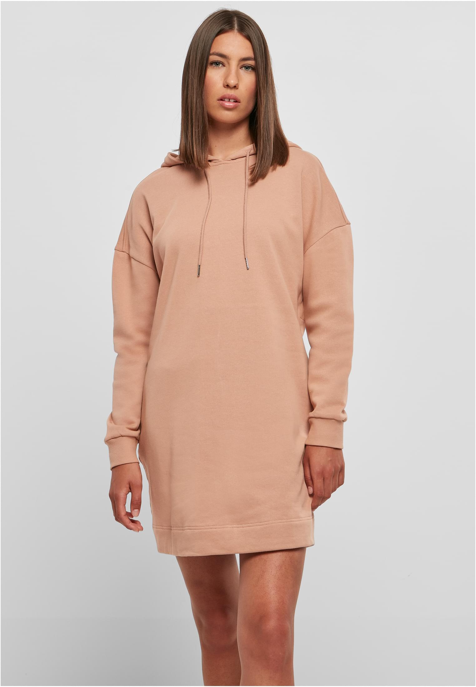 Ladies Organic Oversized Terry Hoody Dress UC Curvy TB4094 amber