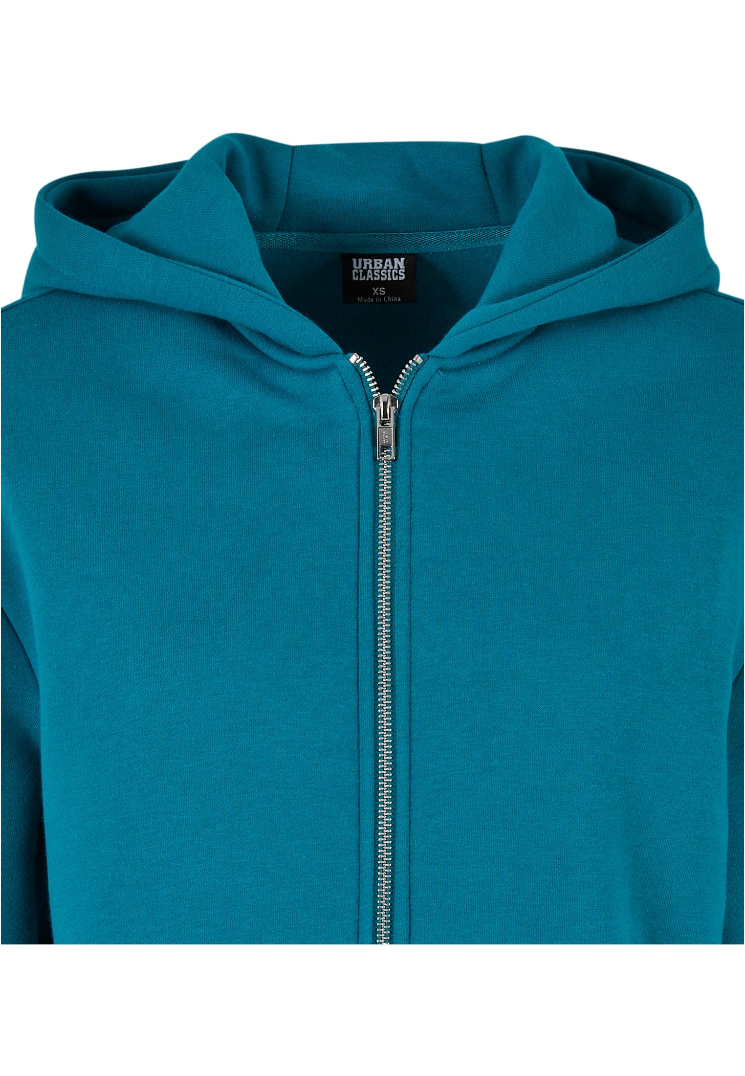 Γυναικείο Κοντό Oversized Ζακέτα με Φερμουάρ TB4766 Urban Classics Curvy watergreen