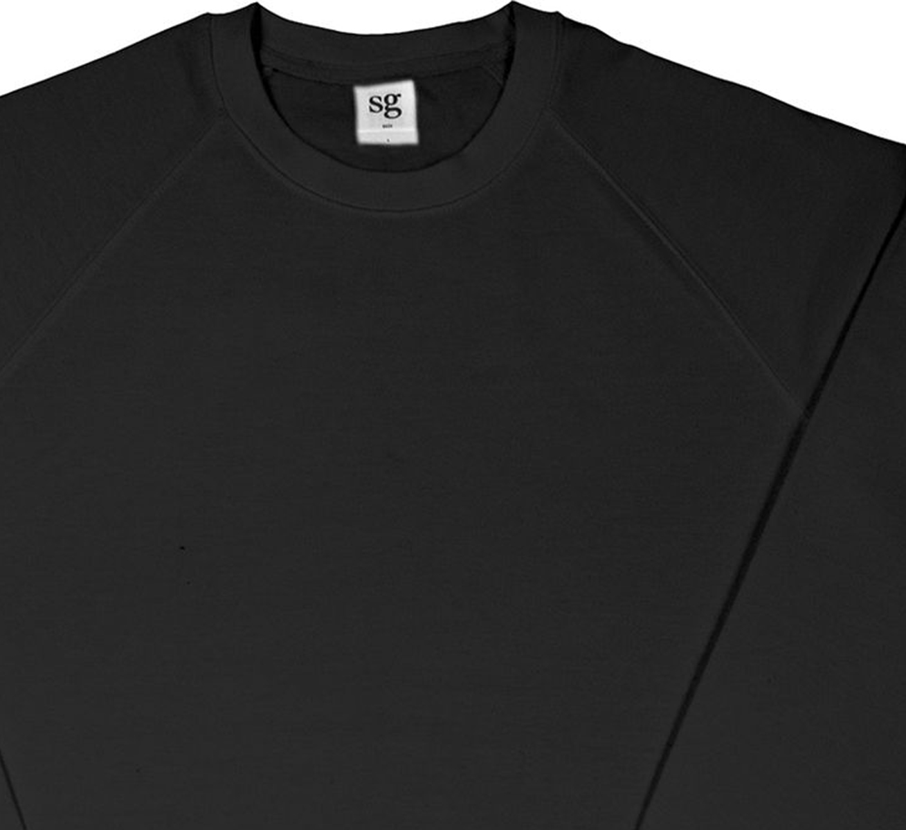 Φούτερ Raglan Sg23 Sg Black Outlet ανδρικά Simple Wear