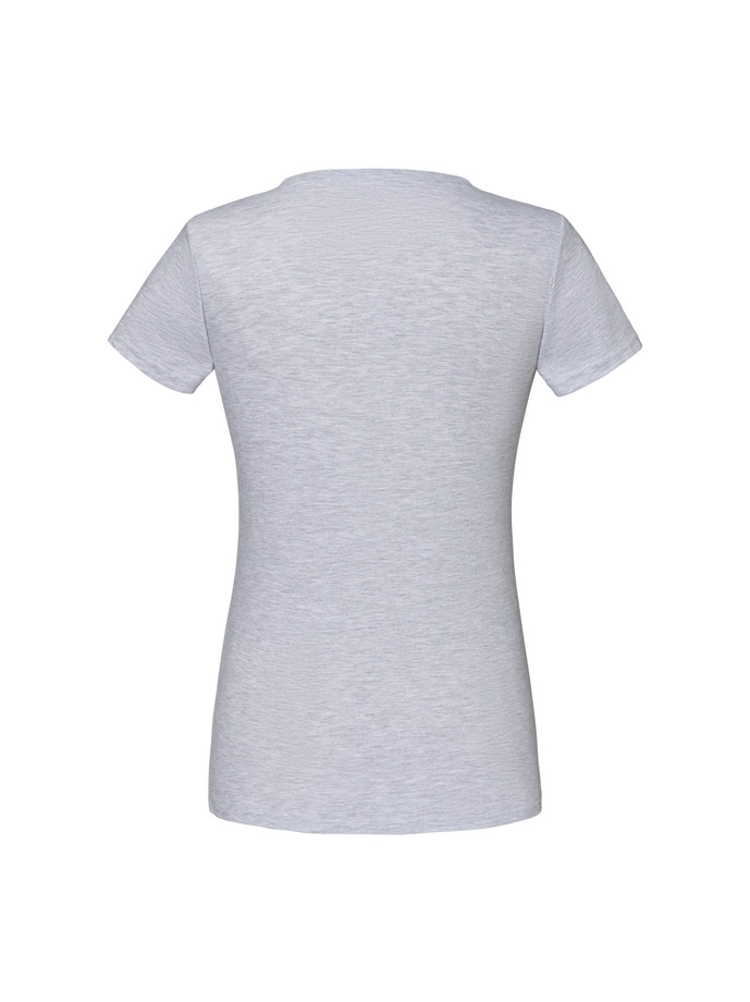 Γυναικείο T-shirt Iconic 150 V Neck 61-444-0 Fruit of the Loom Heather Grey