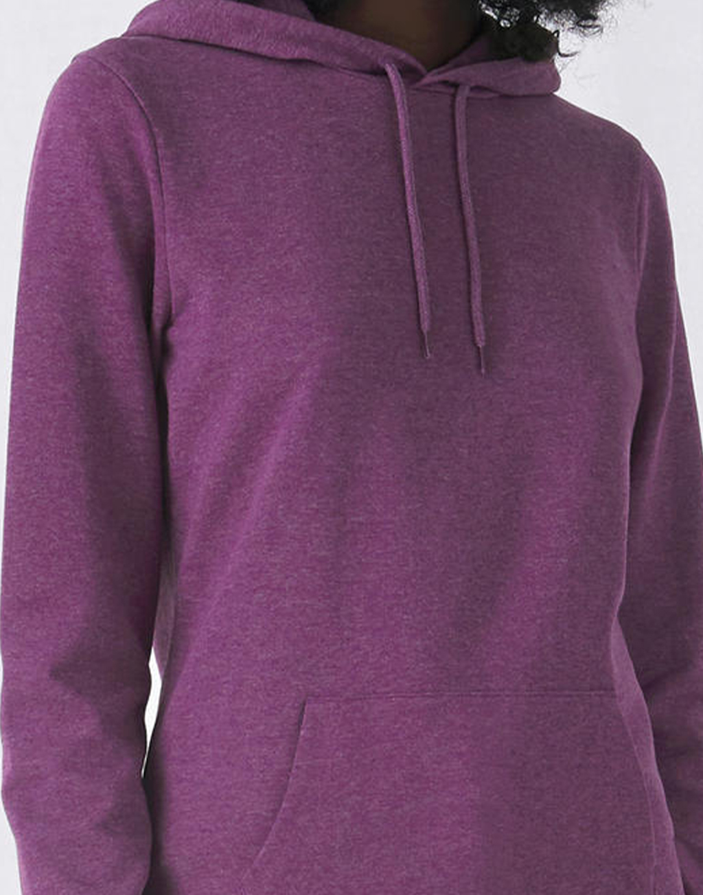 Γυναικείο Φούτερ French Terry WW04W B & C Heather Purple
