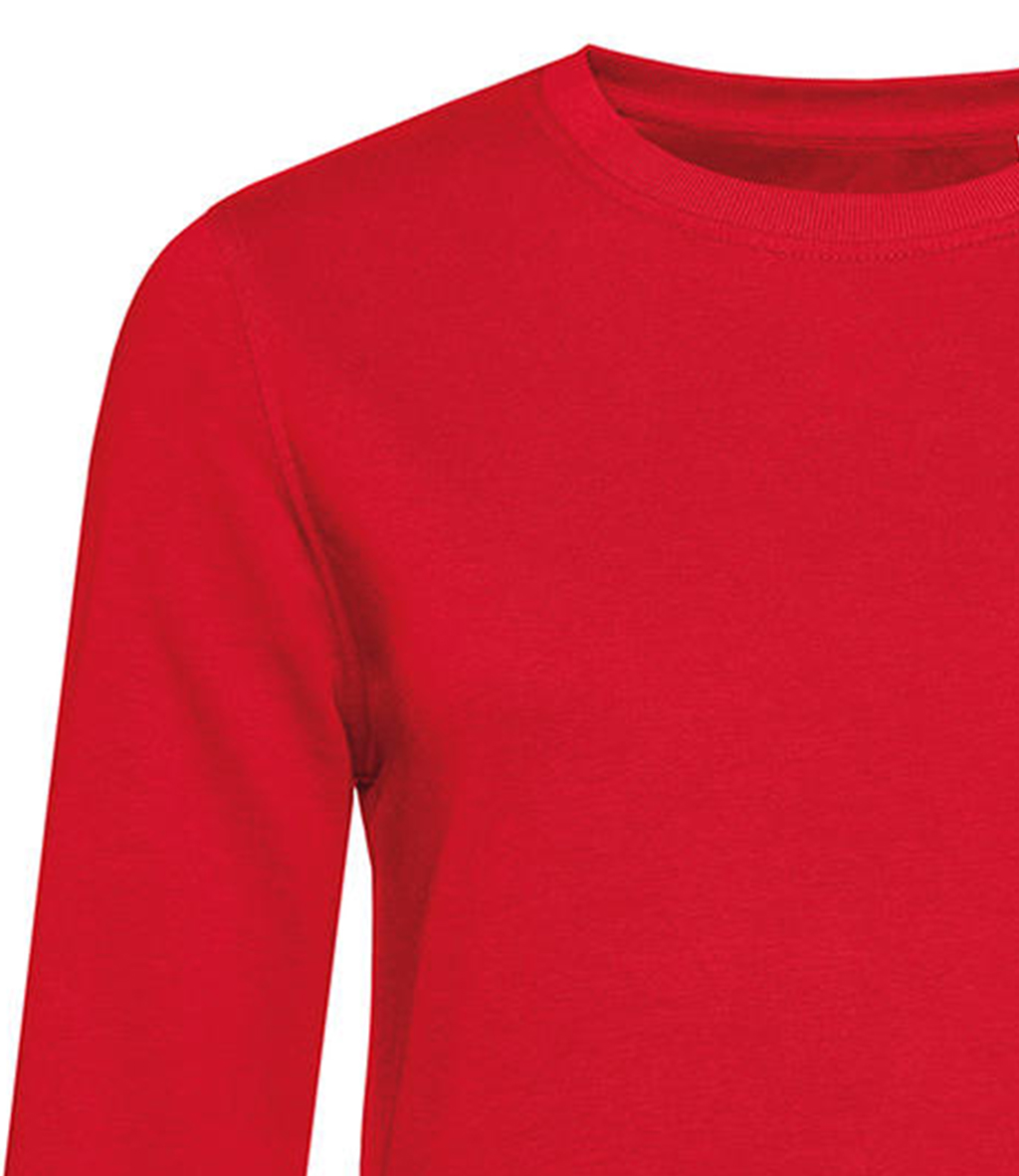 Γυναικείο Φούτερ WW32B B & C Organic Crew Neck French Terry Red