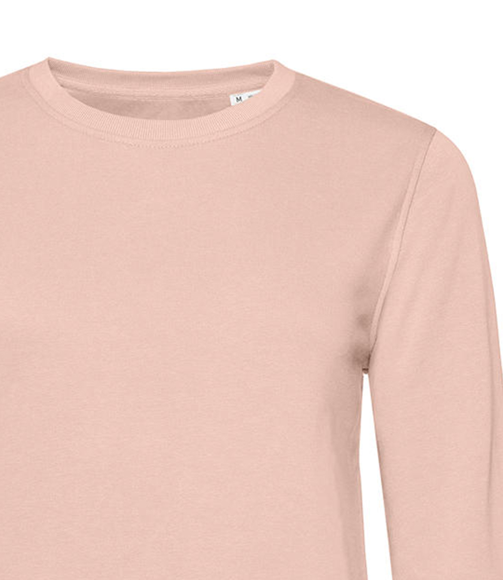 Γυναικείο Φούτερ WW32B B & C Organic Crew Neck French Terry Soft Rose