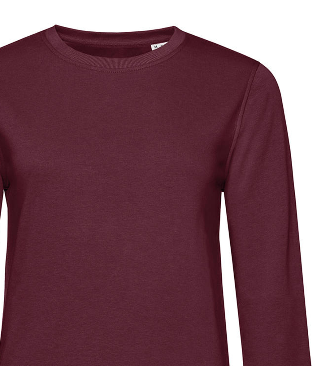 Γυναικείο Φούτερ WW32B B & C Organic Crew Neck French Terry Burgundy