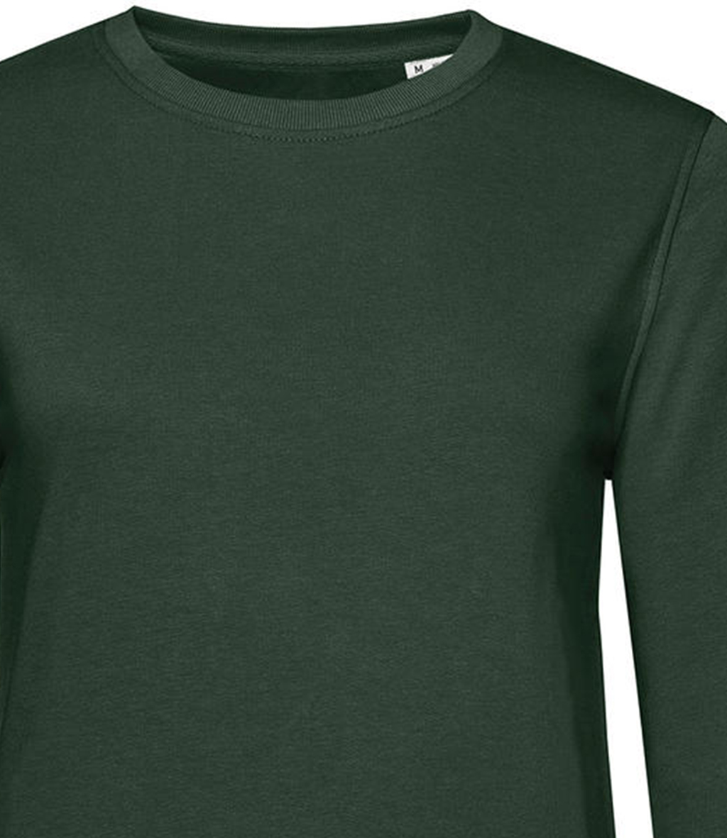 Γυναικείο Φούτερ Ww32B B C Organic Crew Neck French Terry Forest Green γυναικεία Simple Wear