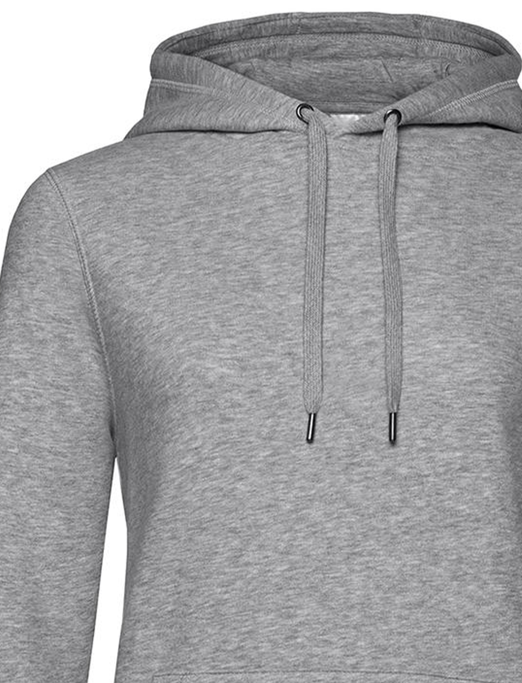 Γυναικείο Φούτερ με Κουκούλα WW02Q B & C Heather Grey