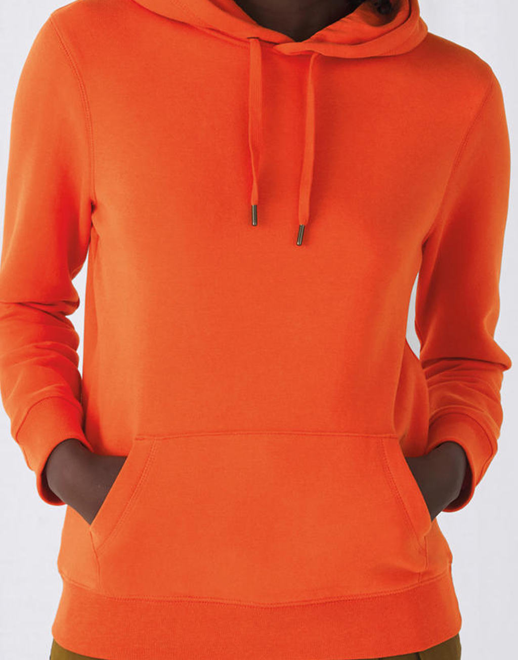 Γυναικείο Φούτερ με Κουκούλα WW02Q B & C Pure Orange