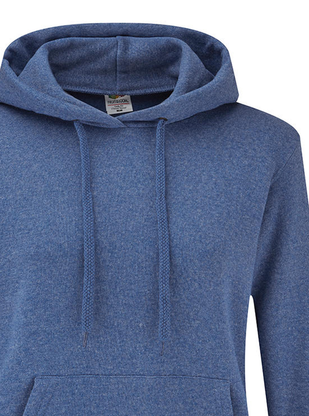 Γυναικείο Φούτερ με Κουκούλα 62-038-0 Fruit of the Loom Retro Heather Royal