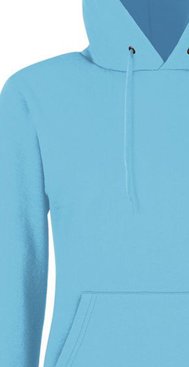 Γυναικείο Φούτερ με Κουκούλα 62-038-0 Fruit of the Loom Azure Blue