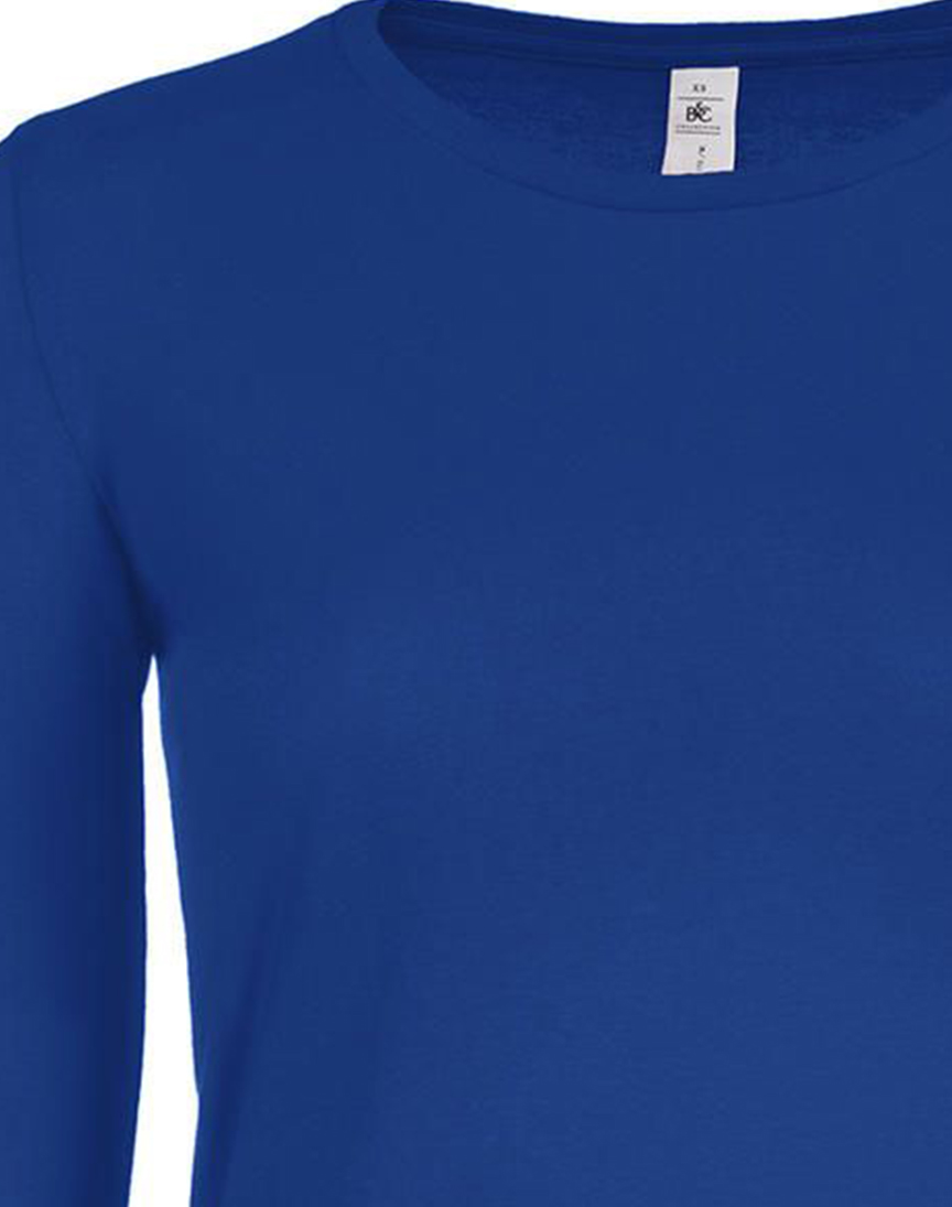 Γυναικείο Μακρυμάνικο T-Shirt TW06T B & C Royal Blue