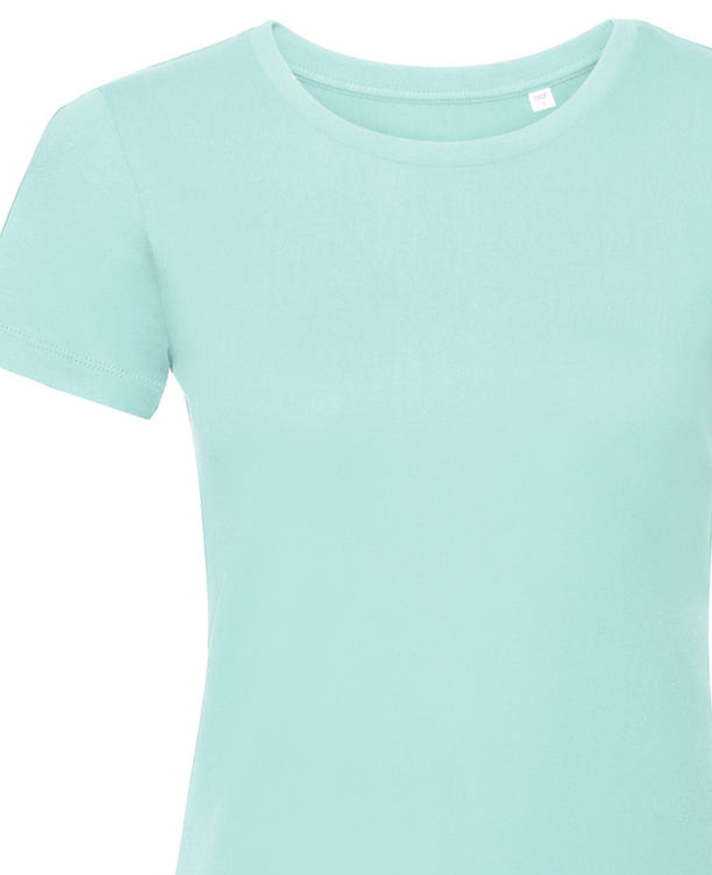 Γυναικείο T-Shirt R-108F-0 Russell Organic White Aqua